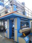 Used- Ghioldi Blown Film Co-Extrusion Line. Including: N. 2 extruders diameter mm.55, 78 kW 30 L/D N. 1 extruder diameter 75...