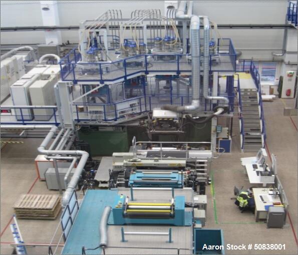 Used Barmag, Er-We-Pa, Reifenhäuser, Plamex Extruder 5-Layer COEX Cast Film Lin