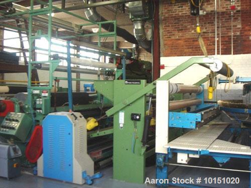 Used Davis Standard Extrusion Coating Package designed to make 40" to 85" finished web width. Line rated at 400 feet per minute mechanical line speed. Unit was last used for .01" of low density of PE...