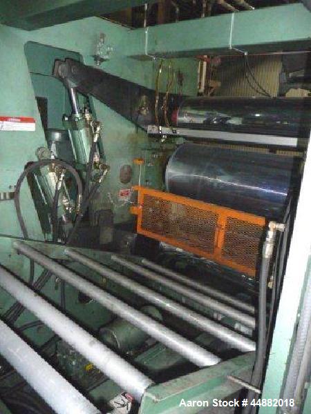 Used Davis Standard 44" wide x 12" x 18" x 18" gear driven chill roll stack, SO #52517, serial #R0210.  New 1994.  Each roll equipped with rotary union, hydraulic clamping action on rolls including h...
