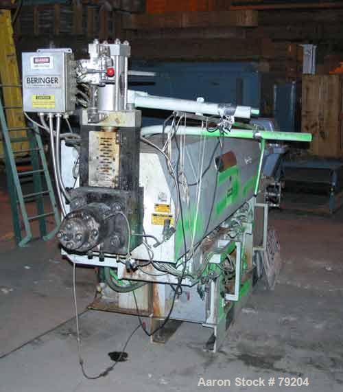 Used Egan 40" Cast Film Line Consisting of (1) Egan 3.5" extruder, 20:1 L/D ratio, electrically heated, water cooled, 100 hp main drive motor with SCR controller, 16.94:1 gearbox ratio. (1) 11 zone d...