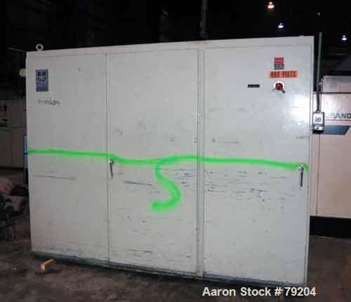 Used Egan 40" Cast Film Line Consisting of (1) Egan 3.5" extruder, 20:1 L/D ratio, electrically heated, water cooled, 100 hp main drive motor with SCR controller, 16.94:1 gearbox ratio. (1) 11 zone d...
