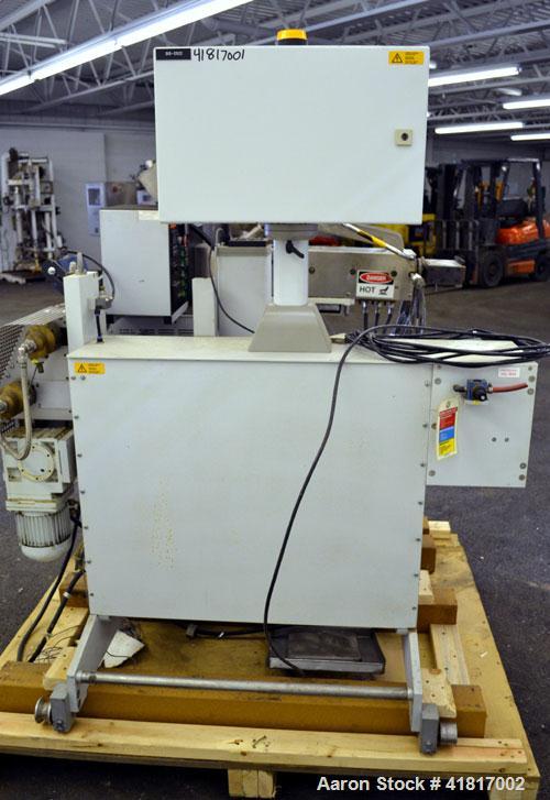 Used Haake Rheomex 252 Lab Cast Film Line Consisting of: (1) 3/4" Diameter Haake single screw lab extruder, approxmimate 24 to 1 L/D ratio, model  27-13-100. (2) Eurotherm 2132 temperature controls, ...
