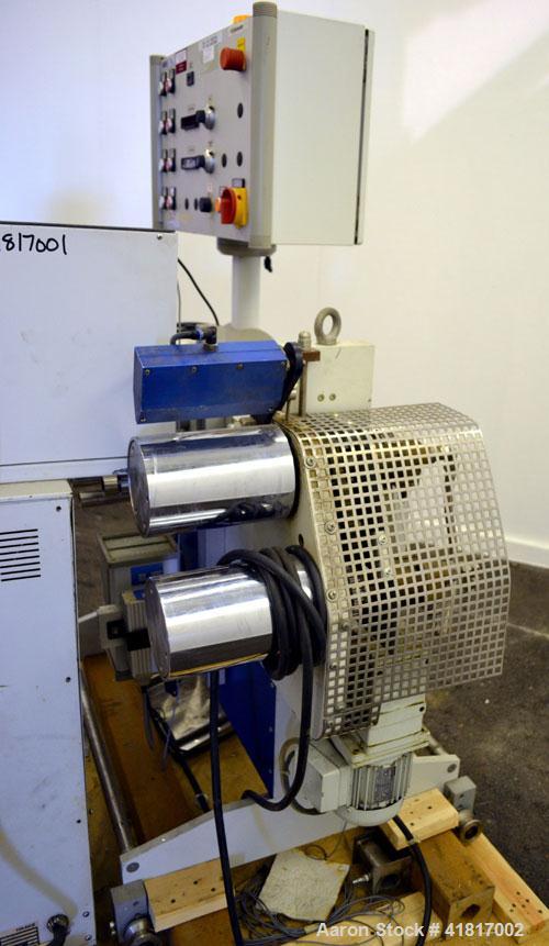 Used Haake Rheomex 252 Lab Cast Film Line Consisting of: (1) 3/4" Diameter Haake single screw lab extruder, approxmimate 24 to 1 L/D ratio, model  27-13-100. (2) Eurotherm 2132 temperature controls, ...