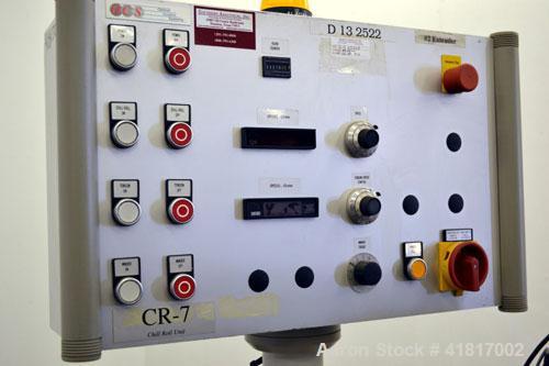 Used Haake Rheomex 252 Lab Cast Film Line Consisting of: (1) 3/4" Diameter Haake single screw lab extruder, approxmimate 24 to 1 L/D ratio, model  27-13-100. (2) Eurotherm 2132 temperature controls, ...