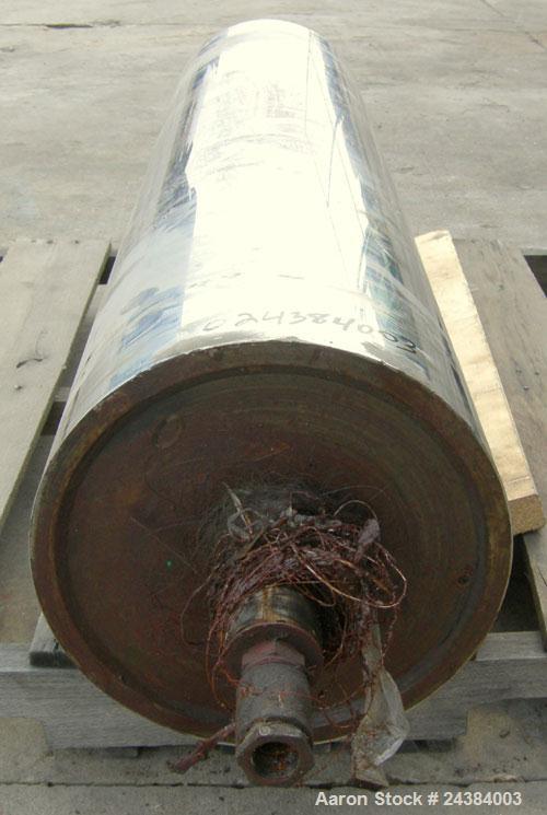 Used Chrome Cast Film Roll, 12" Diameter x 52" Wide.