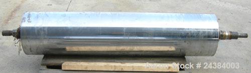 Used Chrome Cast Film Roll, 12" Diameter x 52" Wide.