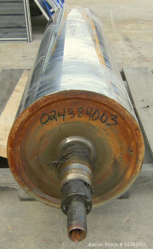 Used Chrome Cast Film Roll, 12" Diameter x 52" Wide.