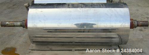 Used Chrome Cast Film Roll, 19" Diameter x 43- 1/4" Wide.