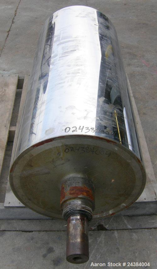 Used Chrome Cast Film Roll, 19" Diameter x 43- 1/4" Wide.