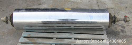 Used Chrome Cast Film Roll, 12" Diameter x 52" Wide.