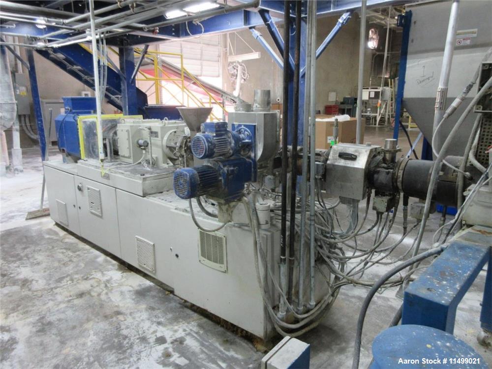 Used- Berstorff / Gala 40mm Twin Screw Pelletizing Line