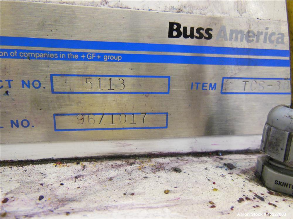 Used Buss Model PCS 30 Laboratory Compounding System with pressure roller and c