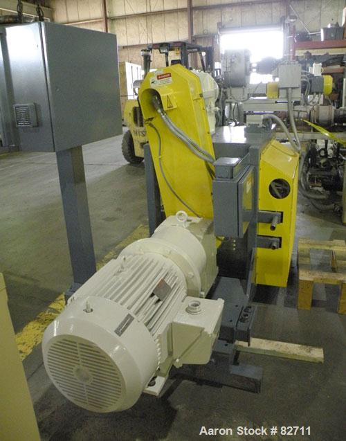 Used Buss Ko-Kneader, 55mm, Model PCS 55-8D. 8:1 L/D, driven by a 40 hp AC motor with inverter. Has Panelview touch screen operator control and includes main electrical panel. Serial #453586-2, sales...