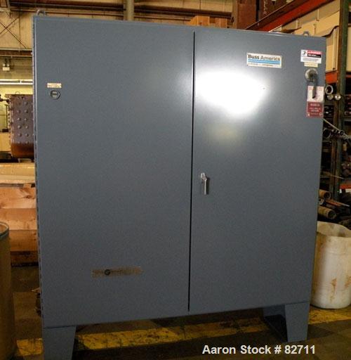 Used Buss Ko-Kneader, 55mm, Model PCS 55-8D. 8:1 L/D, driven by a 40 hp AC motor with inverter. Has Panelview touch screen operator control and includes main electrical panel. Serial #453586-2, sales...