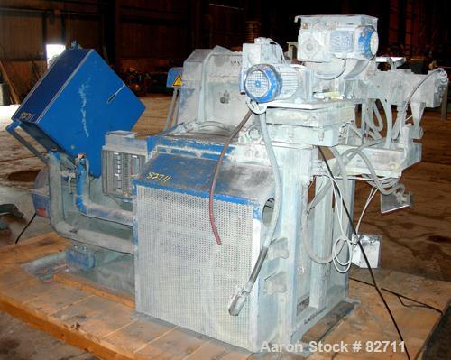 Used Buss Ko-Kneader, 55mm, Model PCS 55-8D. 8:1 L/D, driven by a 40 hp AC motor with inverter. Has Panelview touch screen operator control and includes main electrical panel. Serial #453586-2, sales...