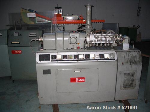 Unused-UNUSED: Buss K-neter extrusion system consisting of (1) Buss K-neter, type PR46, 46mm, 11:1 L/D. Working capacity 4.4-88 lbs (2.2-40 kgs) per hour. 4.5 hp/3 kw with (1) Buss co-extruder. Inclu...