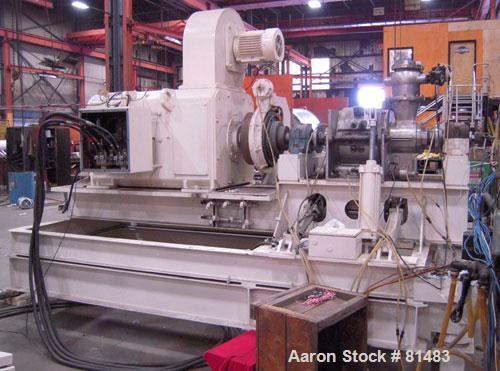 USED: 40 liter Draiswerk Gelmat intensive compounder. 50 lb batch based on 35 lb per cu ft material. Unit is direct connected to 600 hp 1150/1750 rpm DC motor with Saftronics DC motor controls, 50/60...