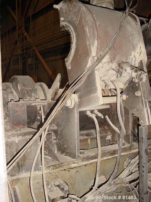 USED: 40 liter Draiswerk Gelmat intensive compounder. 50 lb batch based on 35 lb per cu ft material. Unit is direct connected to 600 hp 1150/1750 rpm DC motor with Saftronics DC motor controls, 50/60...
