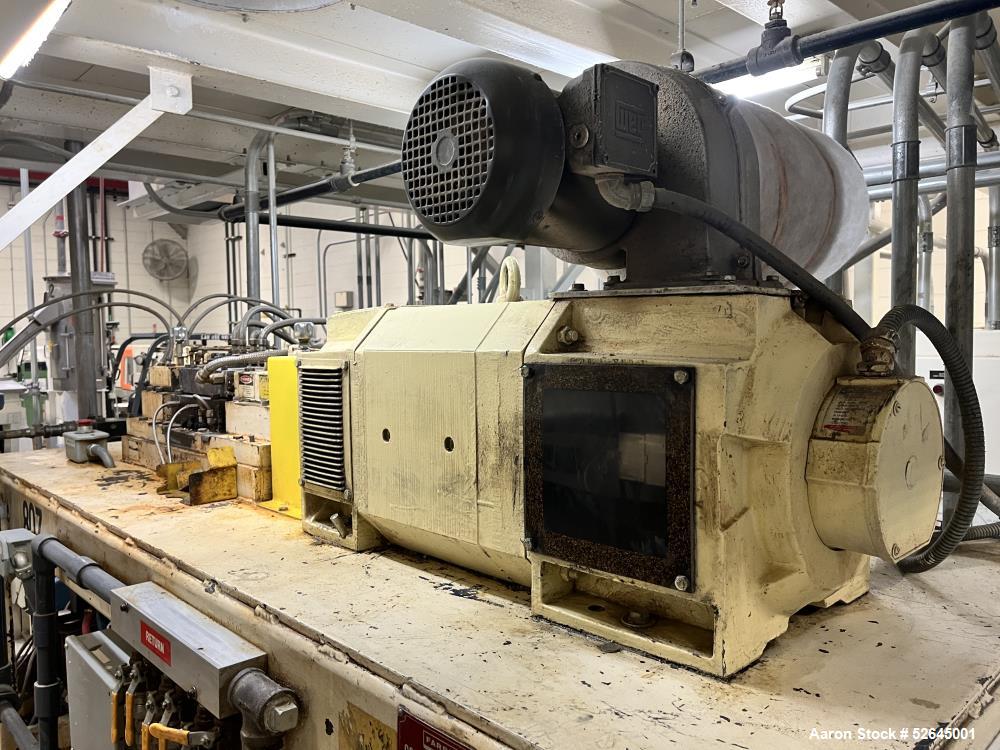 Used Farrel CP-23 Compounding System Consisting Of: (1) Farrell Compact Processor Continuous Mixer, type CP-23. #2 Cored rotors driven by an 30hp, 500 volt, 1150 rpm DC motor. (1) Farrell approximate...