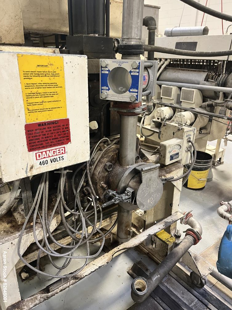 Used Farrel CP-23 Compounding System Consisting Of: (1) Farrell Compact Processor Continuous Mixer, type CP-23. #2 Cored rotors driven by an 30hp, 500 volt, 1150 rpm DC motor. (1) Farrell approximate...