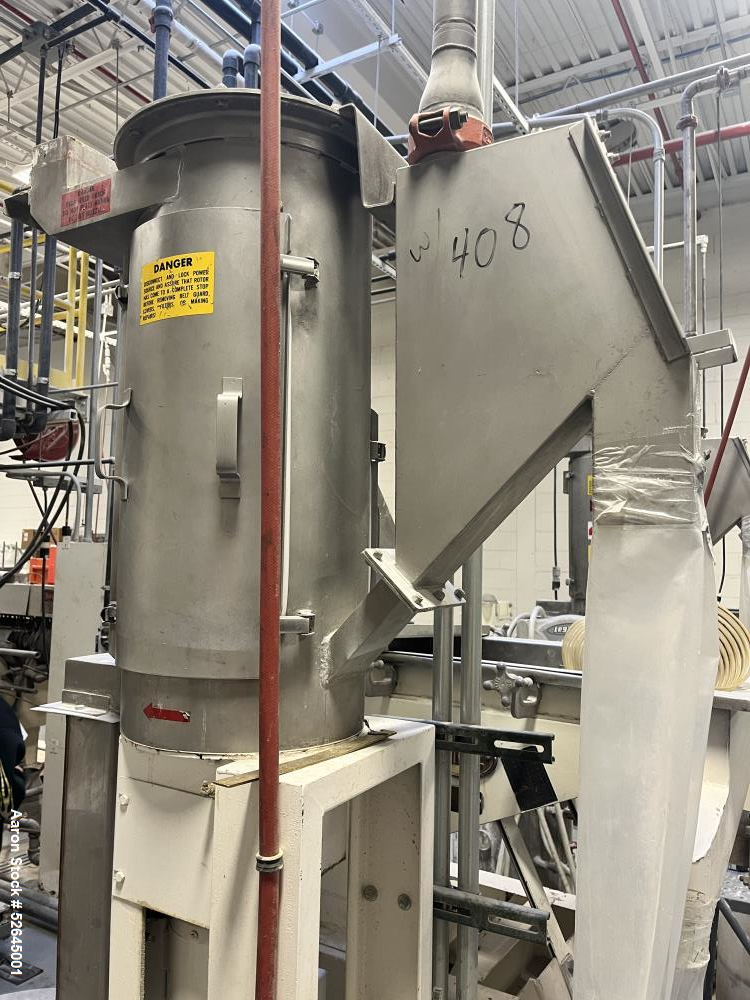 Used Farrel CP-23 Compounding System Consisting Of: (1) Farrell Compact Processor Continuous Mixer, type CP-23. #2 Cored rotors driven by an 30hp, 500 volt, 1150 rpm DC motor. (1) Farrell approximate...