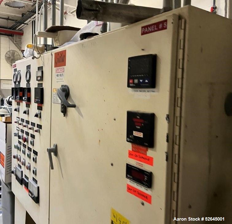 Used Farrel CP-23 Compounding System Consisting Of: (1) Farrell Compact Processor Continuous Mixer, type CP-23. #2 Cored rotors driven by an 30hp, 500 volt, 1150 rpm DC motor. (1) Farrell approximate...