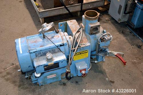 Used Compounding Line Consisting Of: (1) Farrel size 4LMSD Continuous Mixer. Modified top feed, side discharge. Oil heated, over-under rotor design. Driven by a 150hp, 500 volt, 1750 rpm DC motor thr...