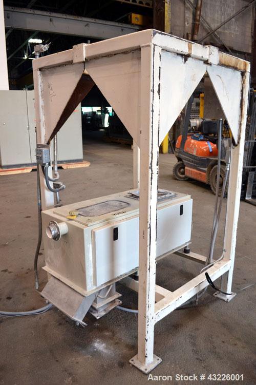 Used Compounding Line Consisting Of: (1) Farrel size 4LMSD Continuous Mixer. Modified top feed, side discharge. Oil heated, over-under rotor design. Driven by a 150hp, 500 volt, 1750 rpm DC motor thr...