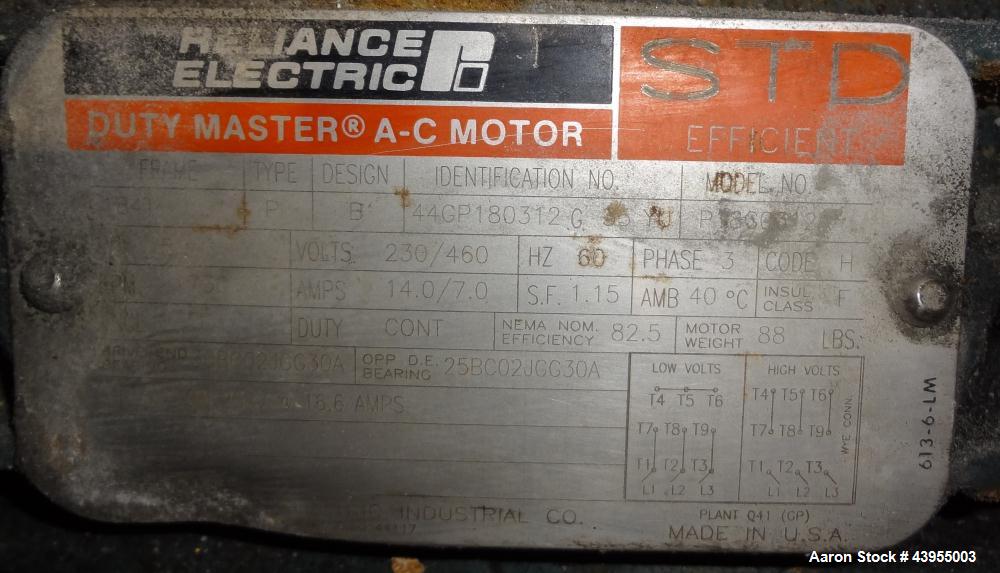 Used Farrel Continuous Mixer, Model 9FCM. Approximate 1881 cubic inch mixing chamber, rated up to 10000 pounds per hour. Jacketed chamber, chrome cored rotors. Approximate 1000hp motor with Lufkin ge...