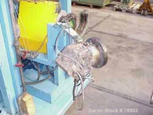 USED: Farrel internal mixing and extrusion system, type CP12, consisting of (1) Farrel continuous mixer, 10:1 L/D. Material of construction is carbon steel on product contact parts. 5.6 kw motor feed...