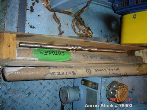 USED: Farrel internal mixing and extrusion system, type CP12, consisting of (1) Farrel continuous mixer, 10:1 L/D. Material of construction is carbon steel on product contact parts. 5.6 kw motor feed...