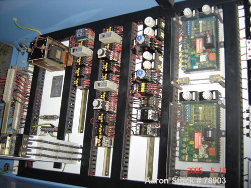 USED: Farrel internal mixing and extrusion system, type CP12, consisting of (1) Farrel continuous mixer, 10:1 L/D. Material of construction is carbon steel on product contact parts. 5.6 kw motor feed...