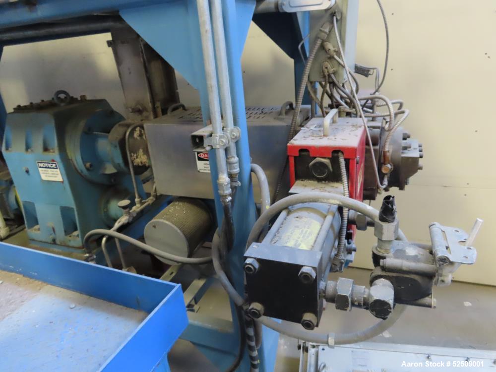 Used Farrel CP23 Compounding System consisting of: (1) Farrell continuous mixer, type 2LM; Control Panel, Hydraulic power pack for screen changer; Stand and miscellaneous components; K-Tron control p...