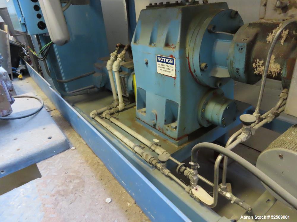 Used Farrel CP23 Compounding System consisting of: (1) Farrell continuous mixer, type 2LM; Control Panel, Hydraulic power pack for screen changer; Stand and miscellaneous components; K-Tron control p...