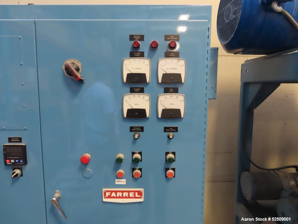 Used Farrel CP23 Compounding System consisting of: (1) Farrell continuous mixer, type 2LM; Control Panel, Hydraulic power pack for screen changer; Stand and miscellaneous components; K-Tron control p...