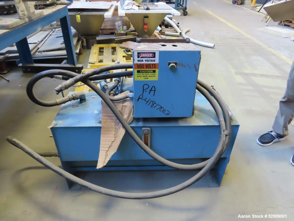 Used Farrel CP23 Compounding System consisting of: (1) Farrell continuous mixer, type 2LM; Control Panel, Hydraulic power pack for screen changer; Stand and miscellaneous components; K-Tron control p...