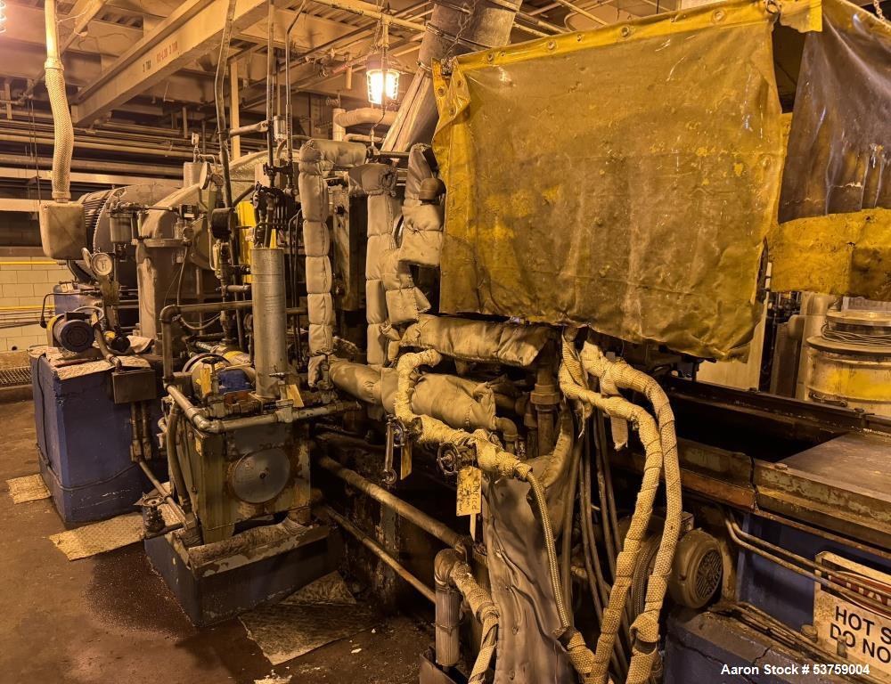 Used Farrel Continuous Compounding Line – FCM-UM Mixer, Hot Melt Extruder, Gala Underwater Pelletizer