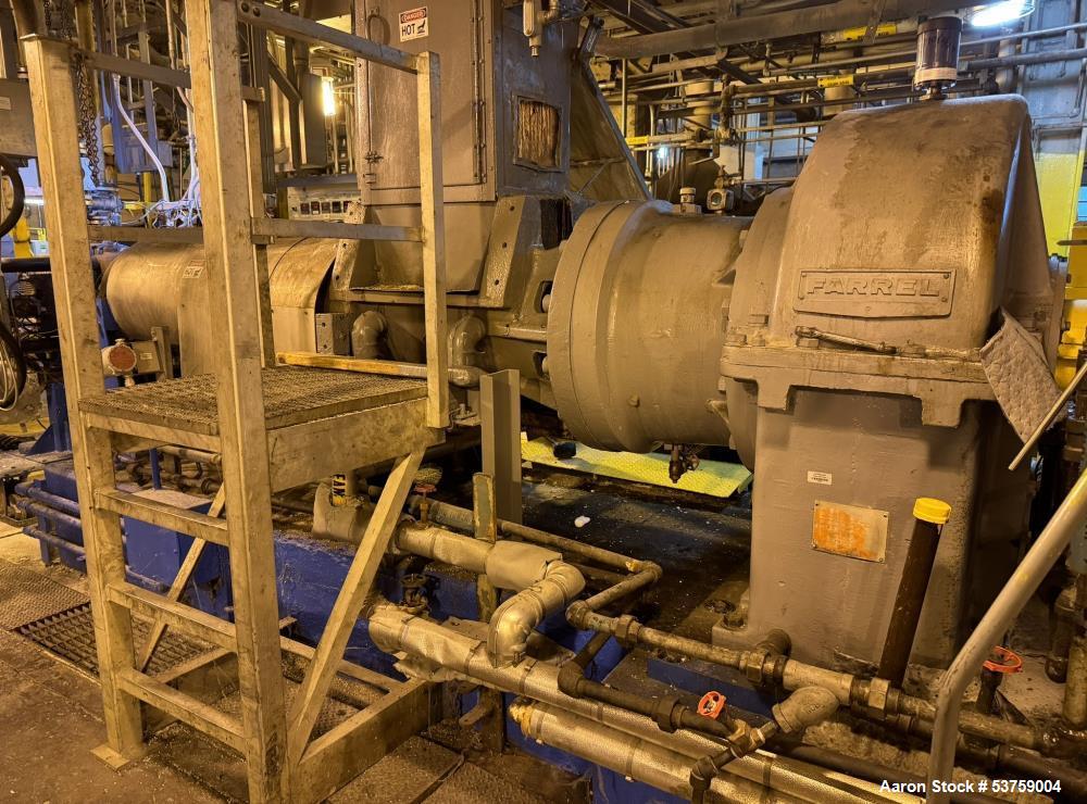 Used Farrel Continuous Compounding Line – FCM-UM Mixer, Hot Melt Extruder, Gala Underwater Pelletizer