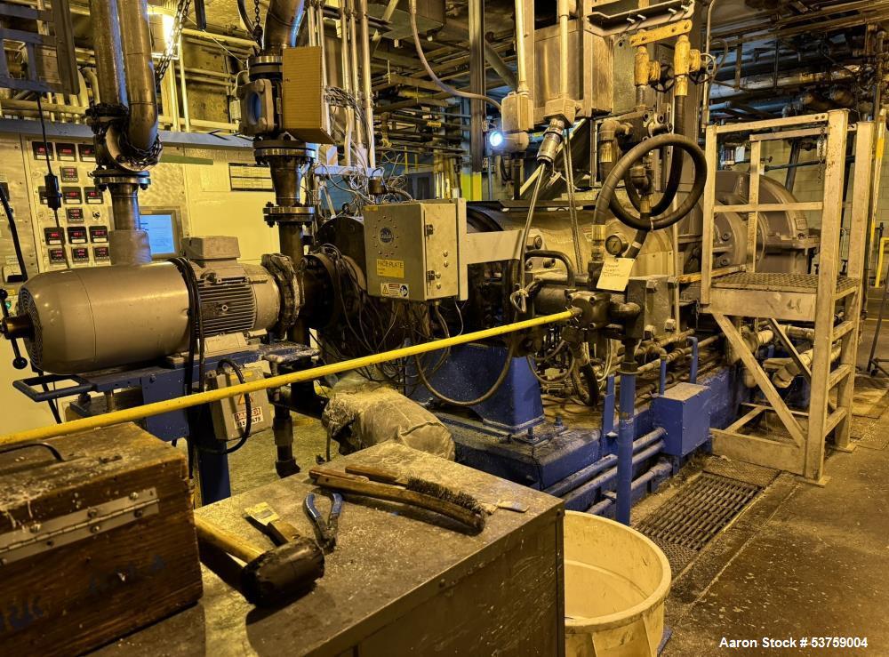 Used Farrel Continuous Compounding Line – FCM-UM Mixer, Hot Melt Extruder, Gala Underwater Pelletizer