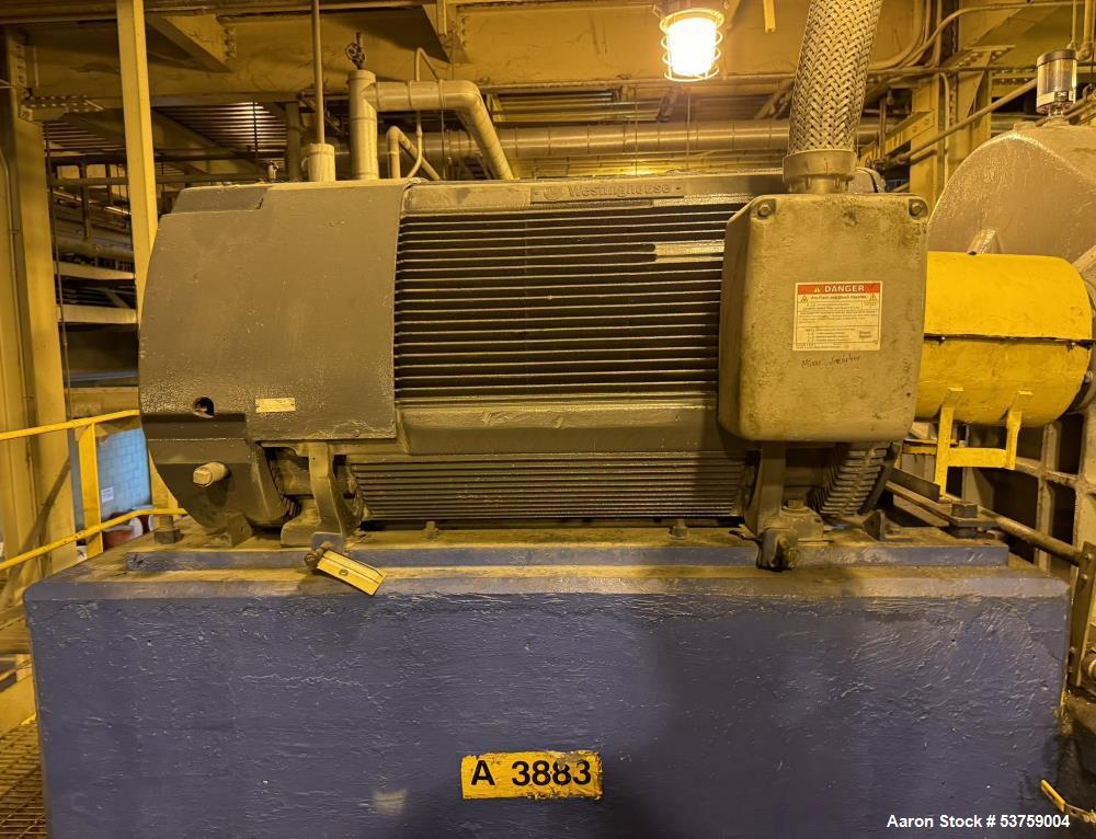 Used Farrel Continuous Compounding Line – FCM-UM Mixer, Hot Melt Extruder, Gala Underwater Pelletizer