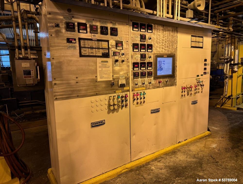 Used Farrel Continuous Compounding Line – FCM-UM Mixer, Hot Melt Extruder, Gala Underwater Pelletizer