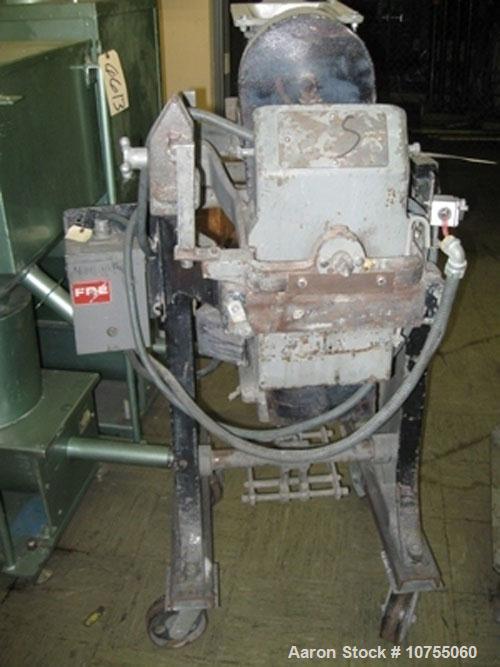 Used LAB Gelimat, high shear, flush mounted, jacketed body, 25 hp 230/460 volt motor driven by a Yasakawa model E7 vari-speed inverter, manually ioerated, air assisted load and discharge door.