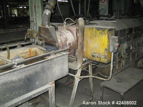 Used Maris TM 92 Compounding Line with a co-rotating twin screw extruder, 3.62" (92 mm) screws, L/D 44, output 1323 - 2201 lbs/hr (600-1,000 kg/hr). Used for PA 6/66 // ABS // PBT // PS // PP // PE. ...