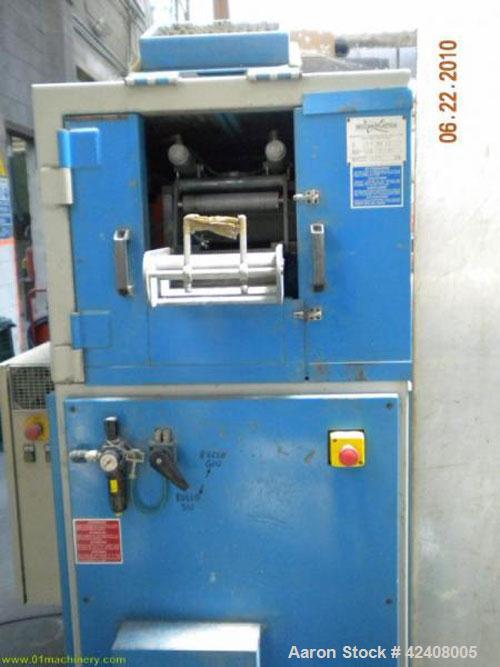 Used Maris TM40MW Compunding Line, comprised of a Maris co-rotating twin screw extruder, screw diameter 1.58" (40 mm), L/D 40, screw speed 550 rpm, 40 hp/30 kW motor, (2) side feeders, (11) thermo co...