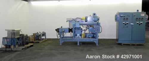 Used Technical Process & Engineering Compounding System, Type 2E1. Consisting of: (1) Compact Processor 2E1 Continuous Mixer. Cored rotors driven by an 30 hp, volt, 1150 rpm DC motor. (1) approximate...