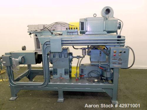 Used Technical Process & Engineering Compounding System, Type 2E1. Consisting of: (1) Compact Processor 2E1 Continuous Mixer. Cored rotors driven by an 30 hp, volt, 1150 rpm DC motor. (1) approximate...