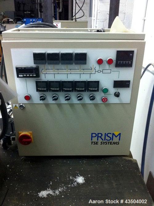 Used- Prism Laboratory Compounding Line consisting of:  (1) Prism 16 mm extruder, model TSE16C, approximately 24 to 1 L/D.  ...