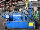 Used Farrel Lab Banbury Mixer, Model BR. 2.6 lb. capacity, 96 cu. in. net volume of mixer chamber. Jacketed mixing chamber, cored rotors, with feed hopper. Has pneumatically operated ram with floatin...