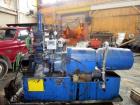 Used Farrel Lab Banbury Mixer, Model BR. 2.6 lb. capacity, 96 cu. in. net volume of mixer chamber. Jacketed mixing chamber, cored rotors, with feed hopper. Has pneumatically operated ram with floatin...